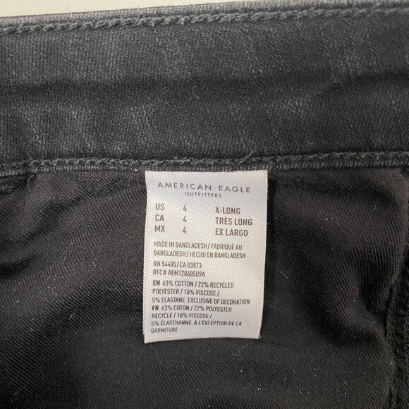 American Eagle Super High-Waisted Jegging Denim Jean - 4 X-Long - Picture 6 of 7